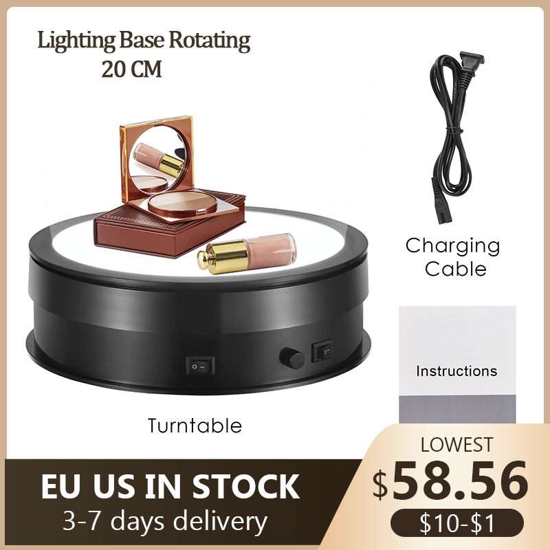 Photography Lighting For Jewelry - 20 CM Lighting Base 360 Degree