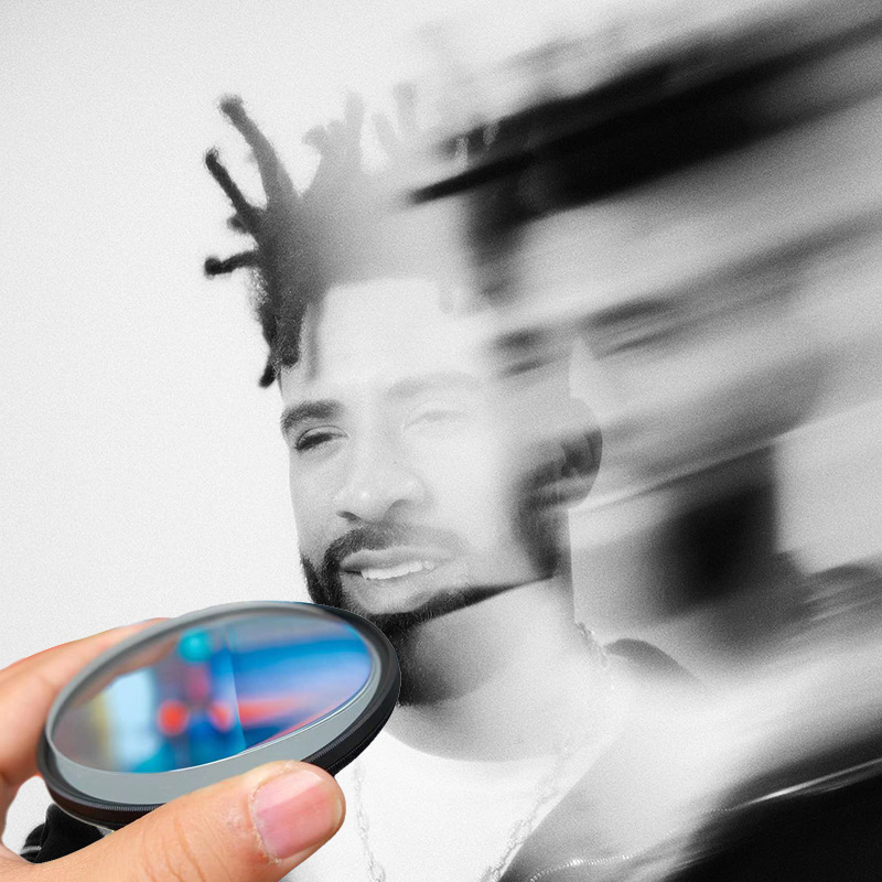 Lighting Glass Photography - 58/67/77/82mm Foreground Blurring, Single-Sided Stretching, And