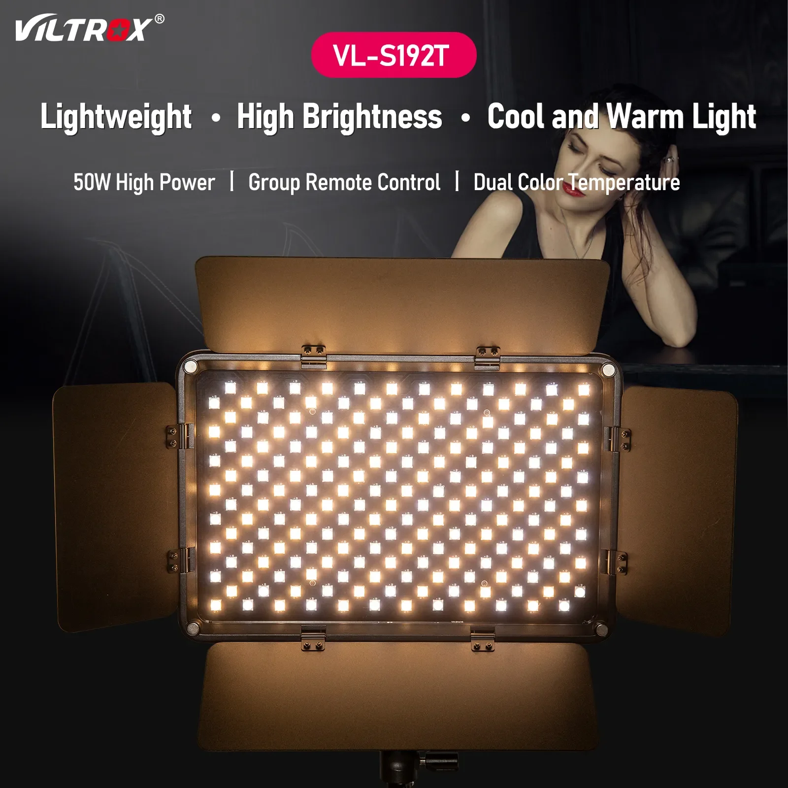 Video Light Panel Led - Viltrox VL-S192T 50W LED Light Panel
