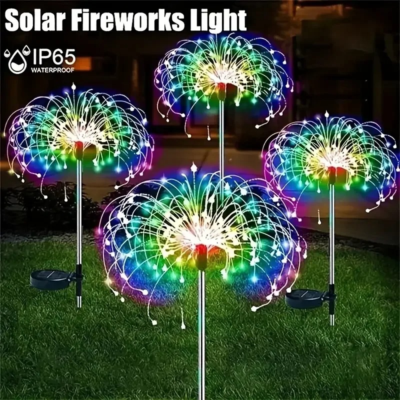 Flower Photography Led Lighting Pack - 1 Pack Solar Firework Lawn Light