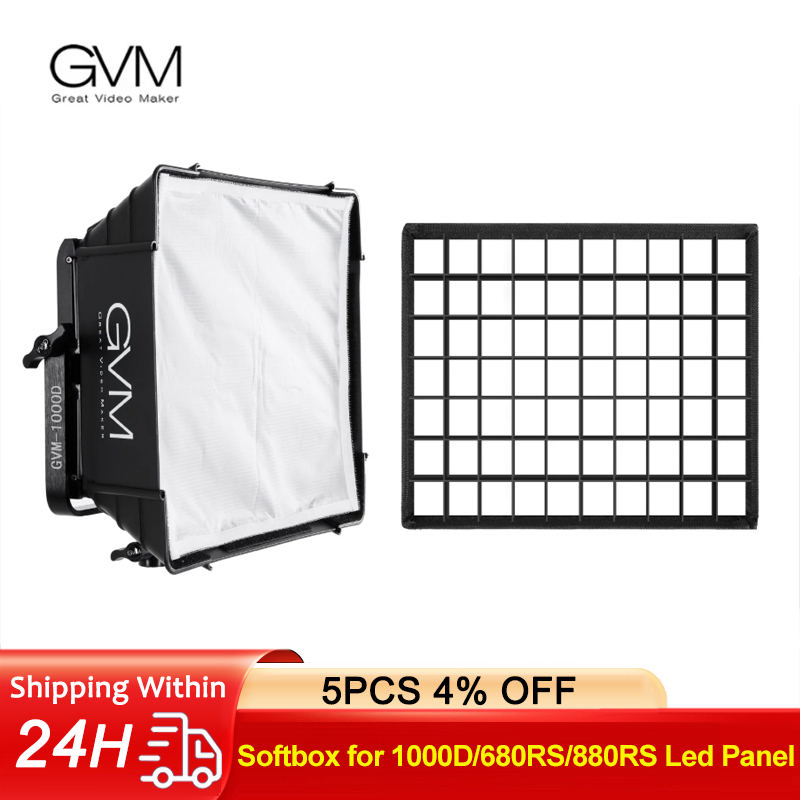 Video Light Panel Led - GVM Softbox Diffuser for 1000D/680RS/880RS Series