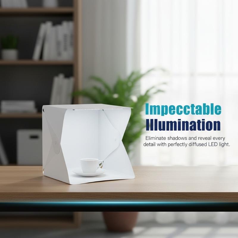 Photography Lighting On The Go - Innovative Foldable LED Light Box for