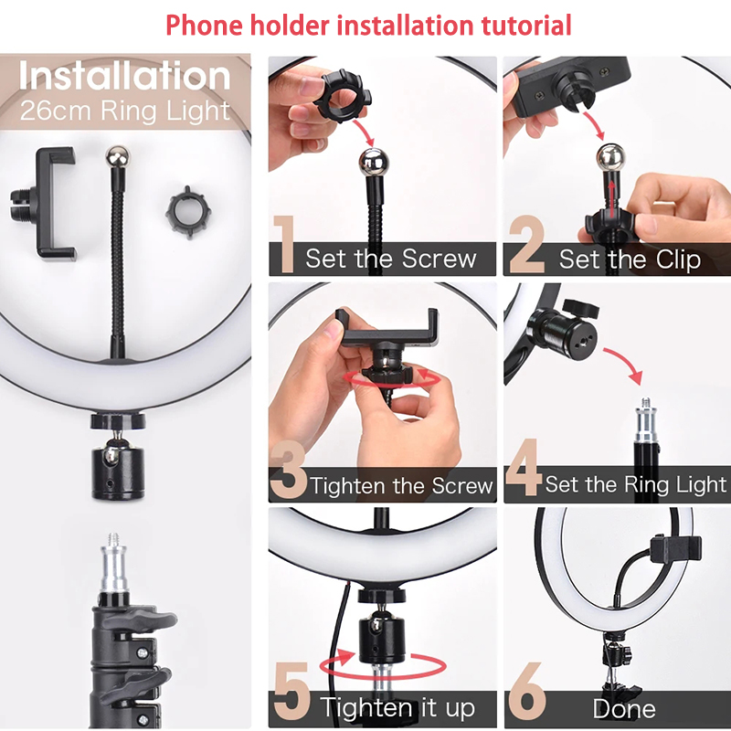 16/26/33cm Selfie Ring Light P - Photography Lighting Wand 评论和价格