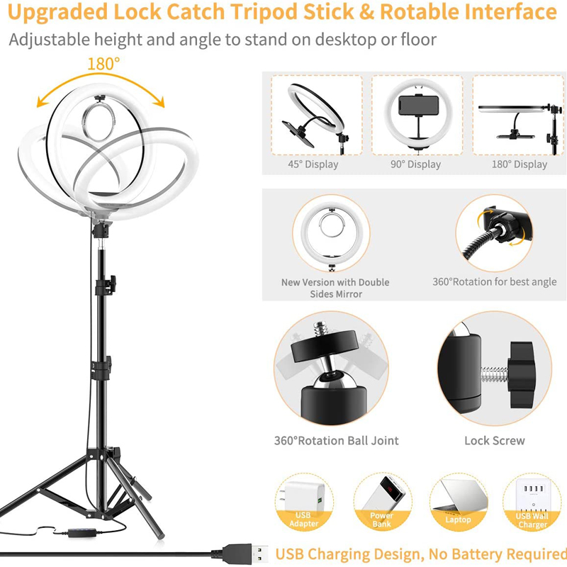 16/26/33cm Selfie Ring Light P - Photography Lighting Wand 评论和价格