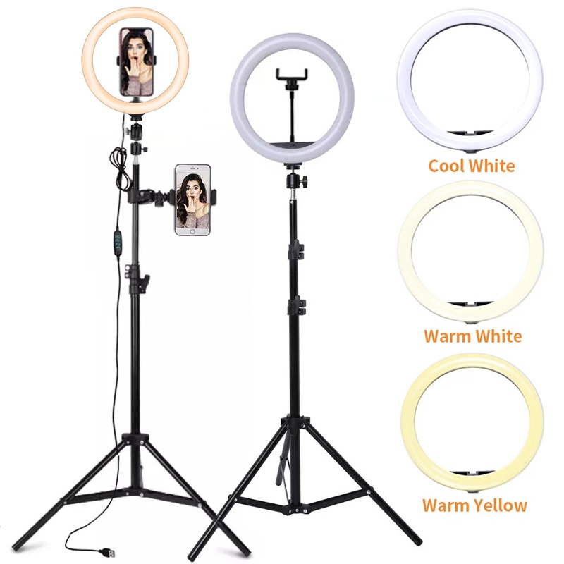 6/10/12 Inch LED Selfie Ring L - Makeup Photography Lighting 评论和价格
