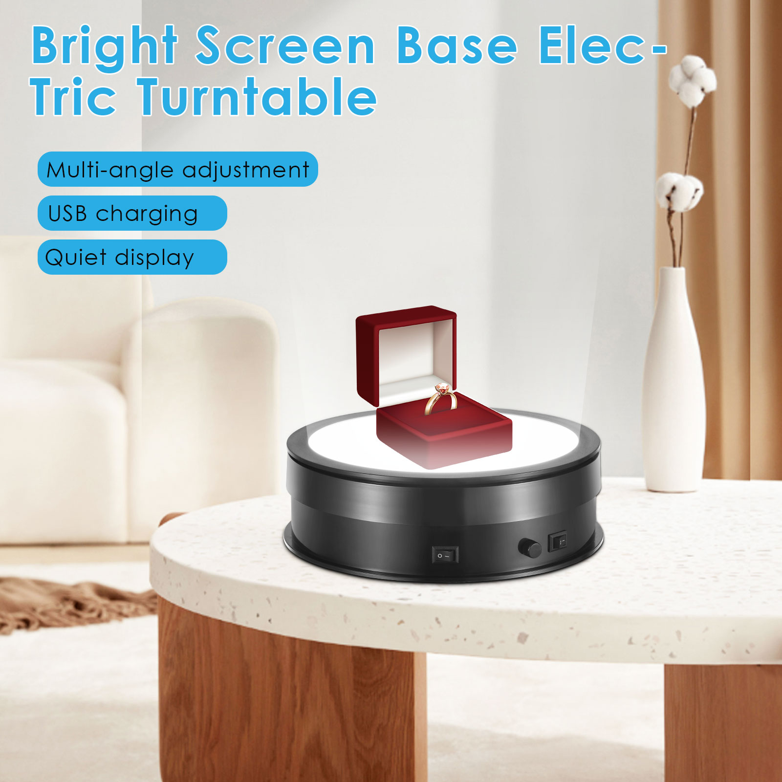 20 CM Lighting Base 360 Degree - Photography Lighting For Jewelry 评论和价格