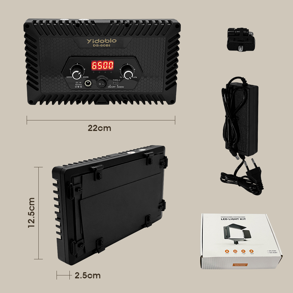 Portable Video Light DS60BI Ph - Video Light Panel Led 评论和价格