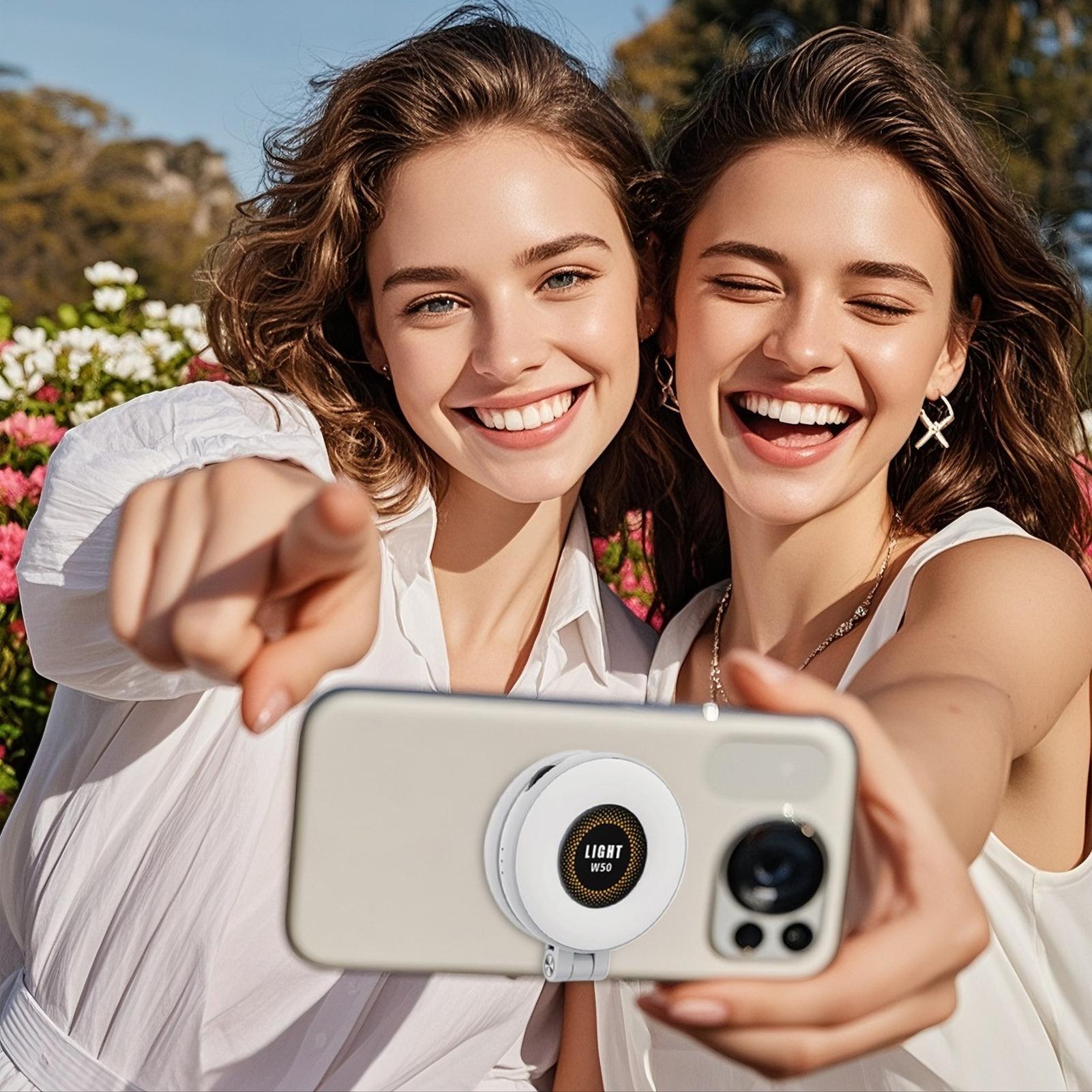 Magnetic Selfie Light 3 Modes  - Makeup Photography Lighting 评论和价格