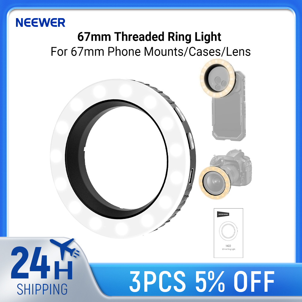 NEEWER Basics 67mm Threaded Ri - Photography Lighting Wand 评论和价格