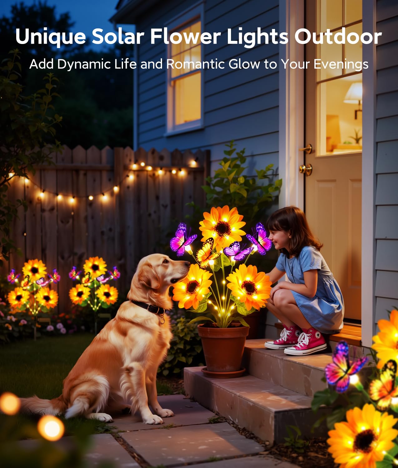 Solar Garden Lights Outdoor De - Flower Photography Led Lighting Pack 评论和价格