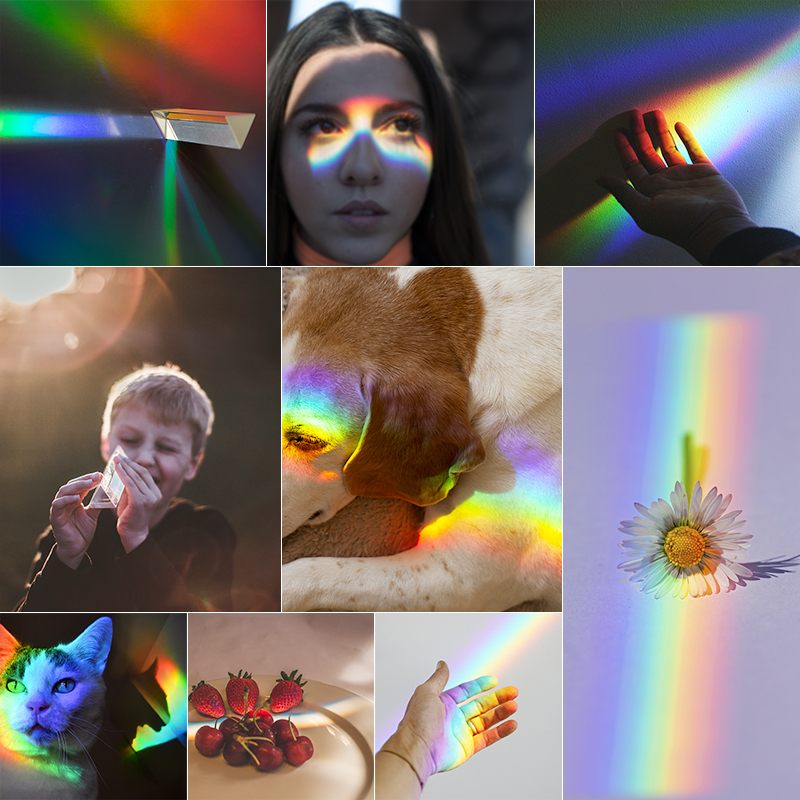 1PC Rainbow Triangular Prism K - Lighting Glass Photography 评论和价格