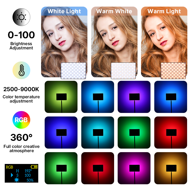 Ulanzi LT003 15W RGB Video Lig - Video Light Panel Led 评论和价格
