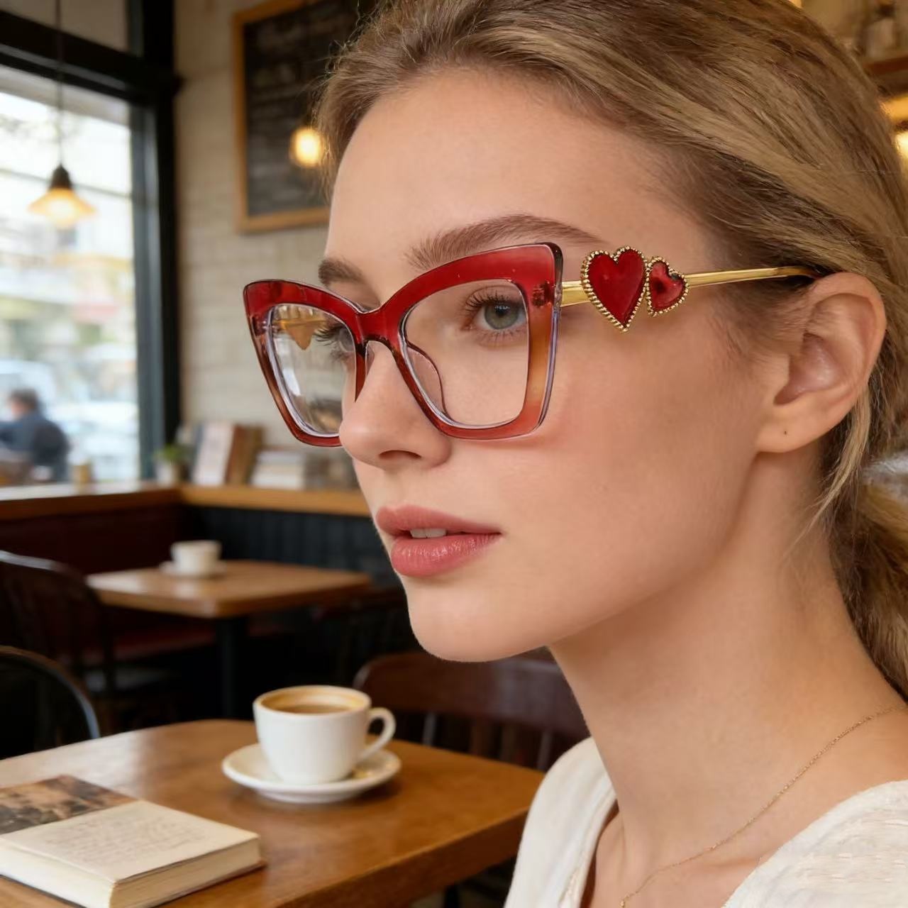 Fashion Eyeglasses for Woman L - Lighting Glass Photography 评论和价格