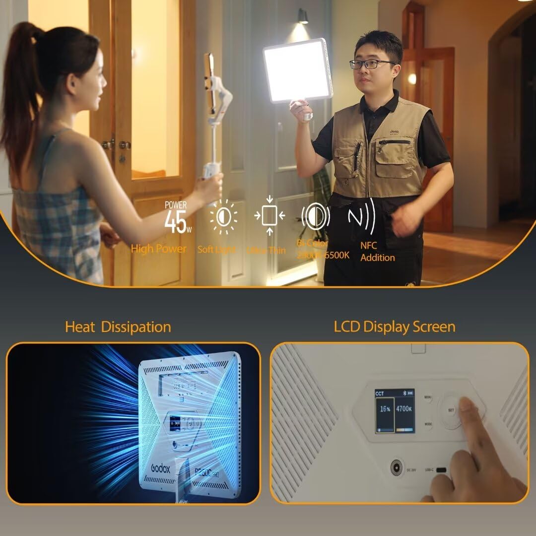 Godox P260C Pro LED Video Ligh - Video Light Panel Led 评论和价格