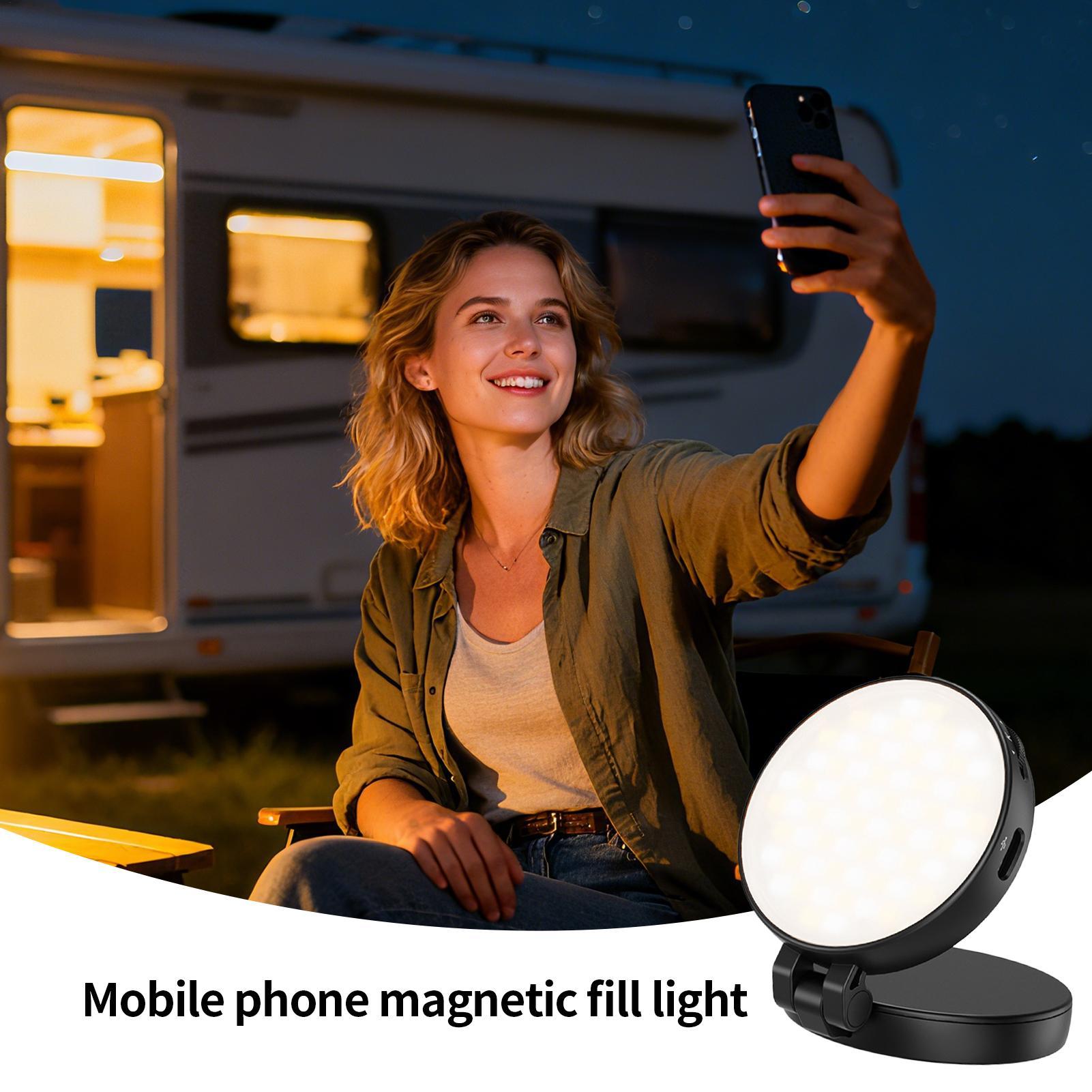 Phone Light Magnetic Video Rec - Makeup Photography Lighting 评论和价格