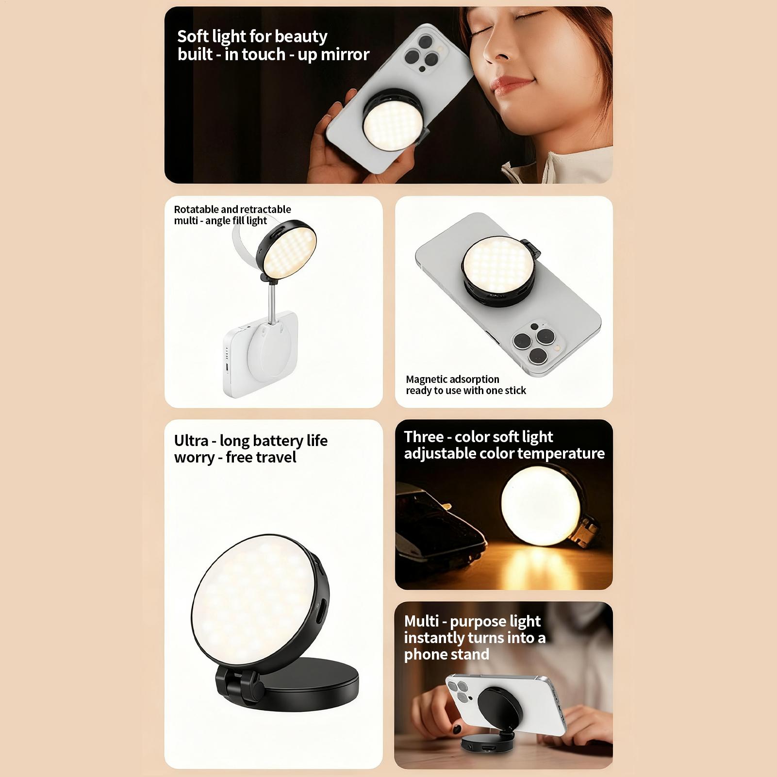 Phone Light Magnetic Live Stre - Makeup Photography Lighting 评论和价格